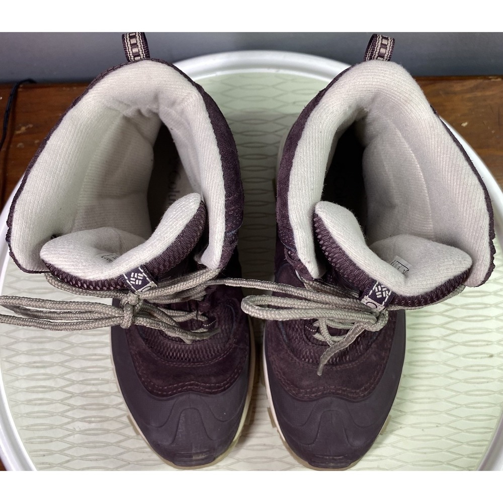 Columbia Omniheat Bugaboot 200‎ Grams Womens Maroon Winter Hiking Boots Sz.7 EUC - Picture 3 of 11